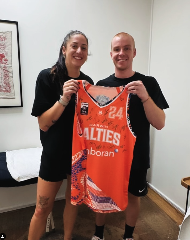 Sam with Darwin Salties athlete